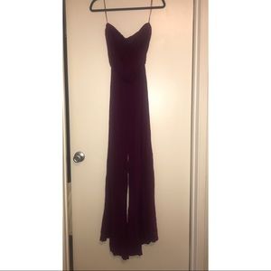 Purple Wide Leg Jumpsuit